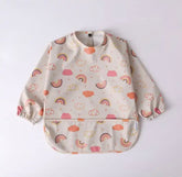 Boho Rainbow - Toddler & Baby Long Sleeve Waterproof Apron Smock Bib.